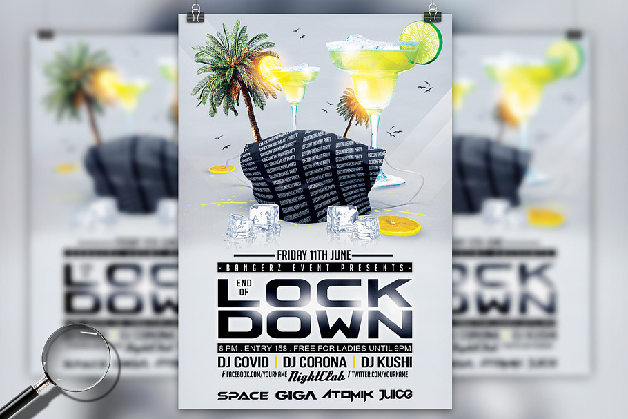 End of Lockdown | Party Flyer in Flyer Templates - product preview 8