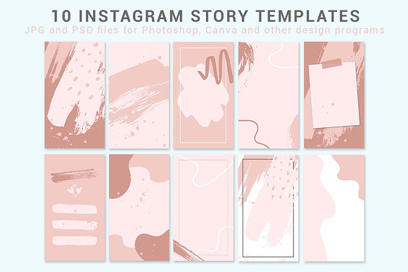 Boho Instagram Story Templates in Instagram Templates - product preview 1