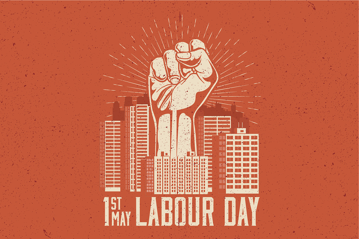 1st May Labour Day poster concept. in Illustrations - product preview 8
