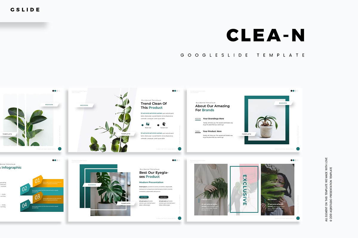 Clea-n - Google Slides Template in Google Slides Templates - product preview 8