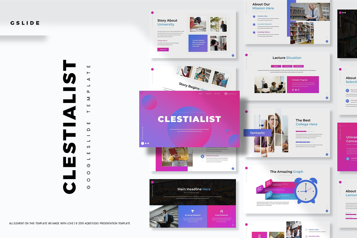 Clestalist - Google Slides Template in Google Slides Templates - product preview 8