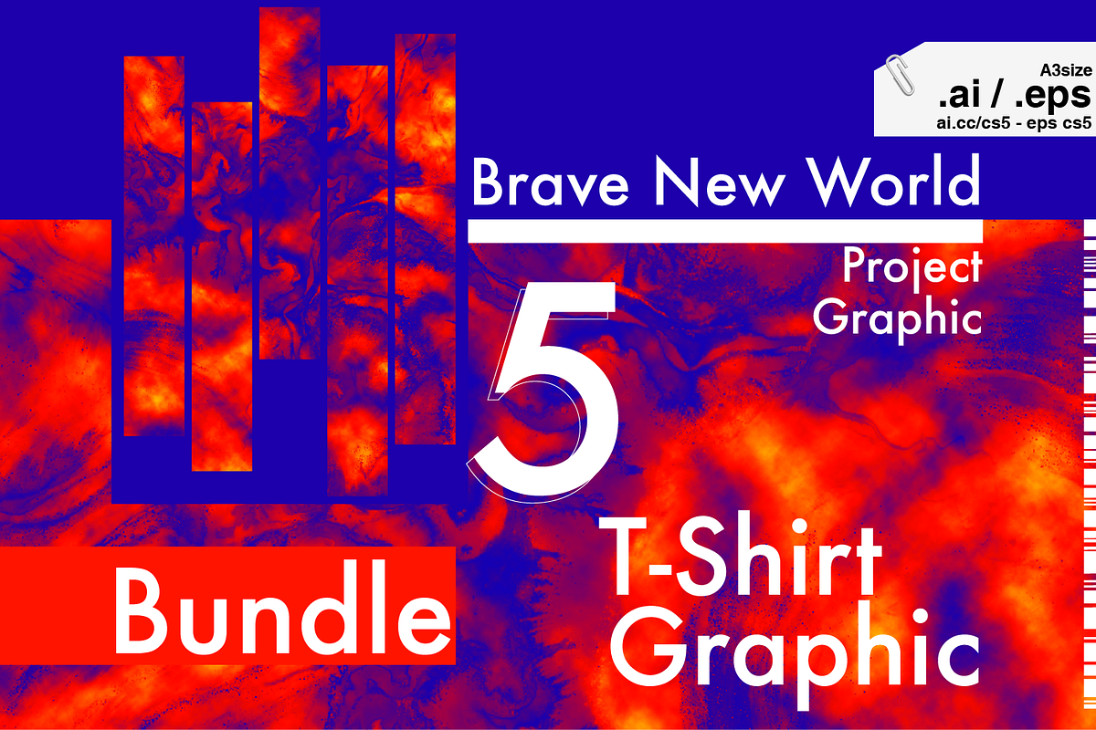 Brand New World T-Shirt Graphics /w in Illustrations - product preview 8