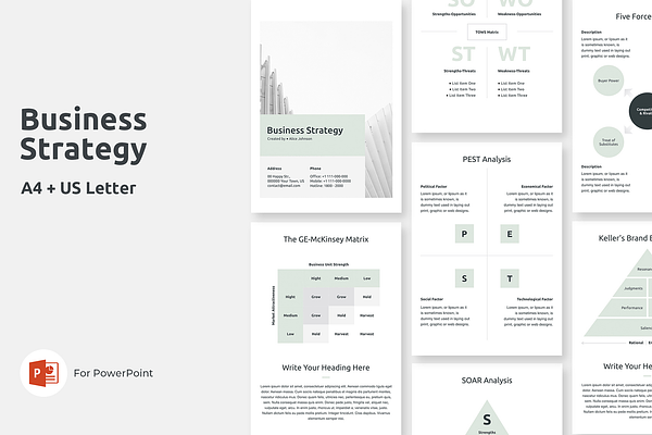 A4 Business Strategy PowerPoint