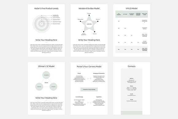 A4 Business Strategy PowerPoint in PowerPoint Templates - product preview 7