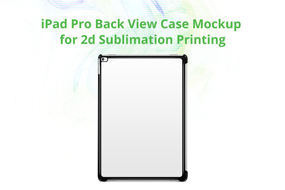 iPad Pro 2d Case Back Mock-up in Product Mockups - product preview 8