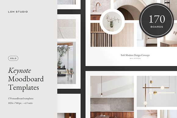 Oslo Moodboard Kit for Keynote in Branding Mockups - product preview 1