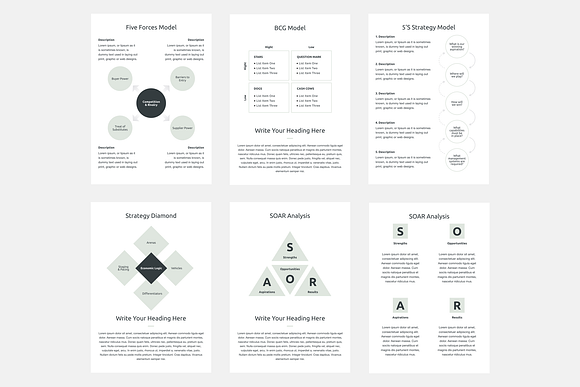 A4 Business Strategy Keynote in Keynote Templates - product preview 3