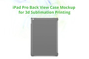 iPad Pro 3d Case Back Mock-up
