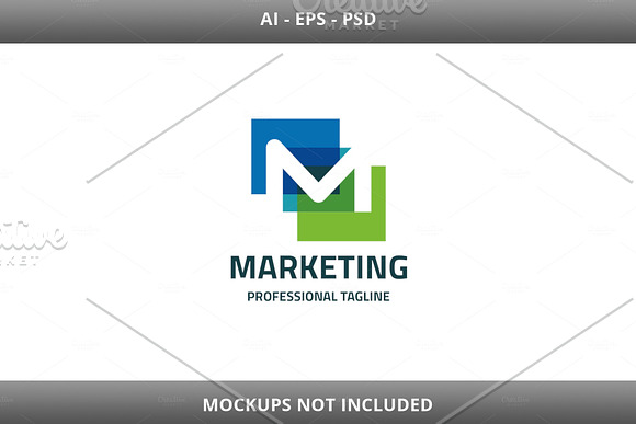Marketing Letter M Logo in Logo Templates - product preview 1