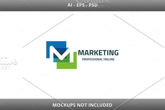 Marketing Letter M Logo in Logo Templates - product preview 2