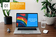 New MacBook Desk Real World Mock-up