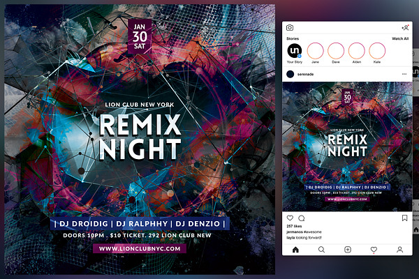 Remix Night Flyer