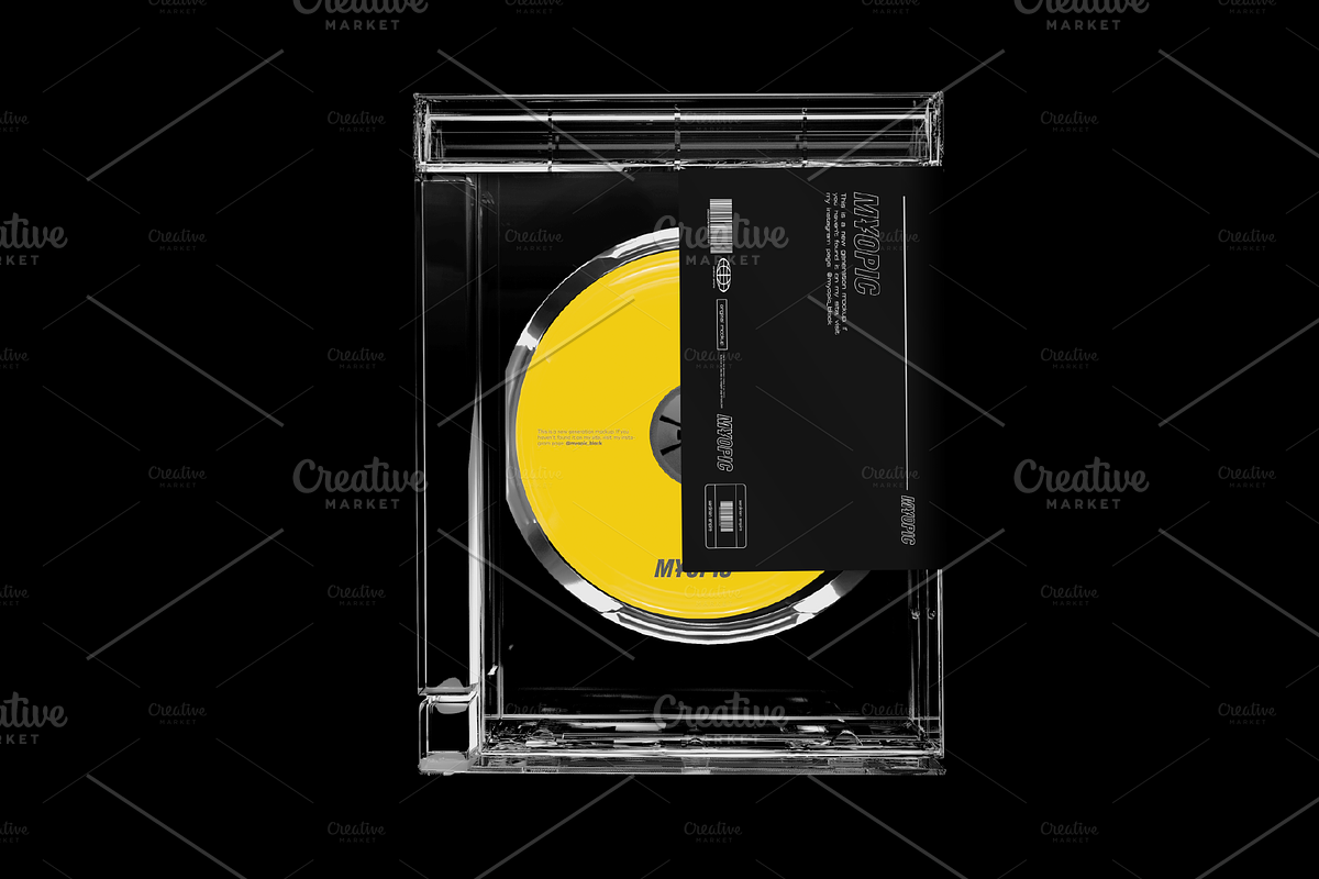 Rectangle CD Case in Print Mockups - product preview 8