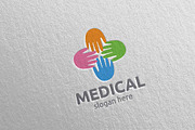 Hand Cross Medical Hospital Logo 74