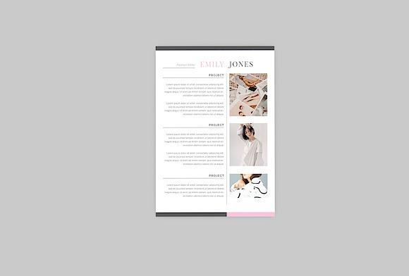 Emily Fashion Resume Designer in Resume Templates - product preview 2