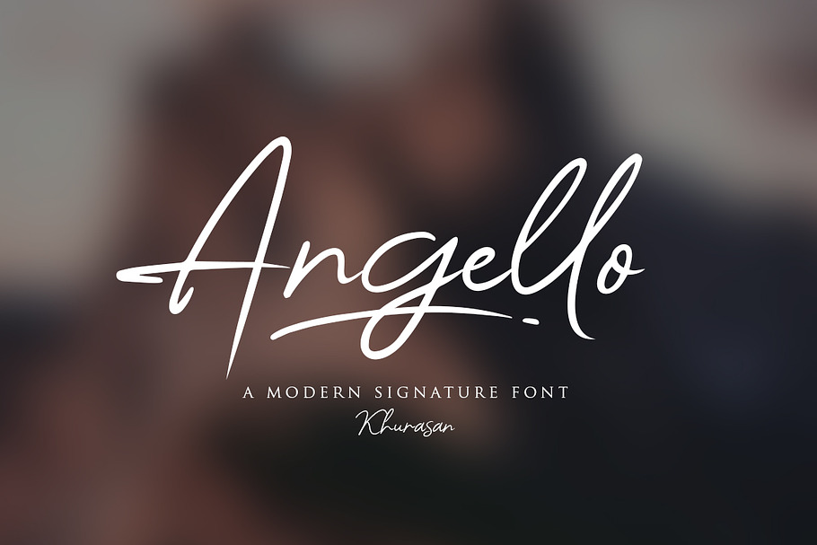 Angello Signature Script in Script Fonts - product preview 8