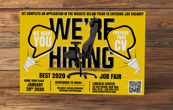 We Are Hiring Flyer in Flyer Templates - product preview 1