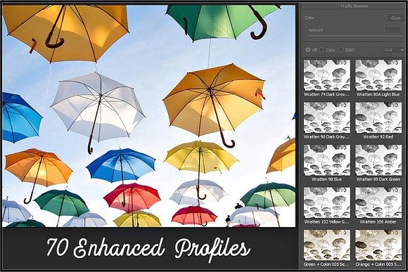 Lens Black & White Filters profiles in Photoshop Plugins - product preview 1