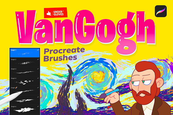 Van Gogh brushes for procreate 5 v2 in Add-Ons - product preview 6