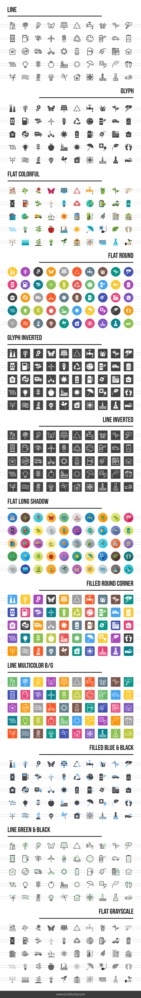 600 Ecology Icons in Graphics - product preview 1