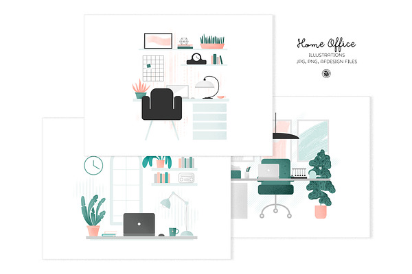 Home Office Illustrations