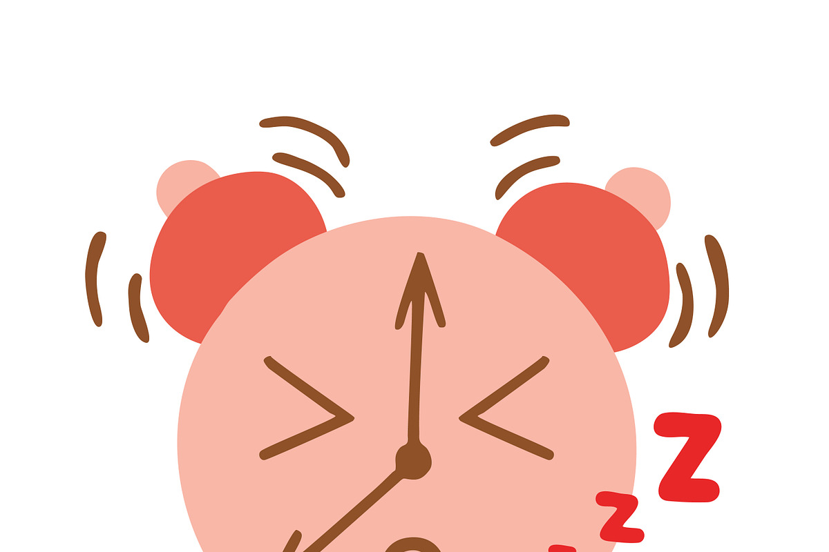 Kawaii style alarm clock, vector in Illustrations - product preview 8