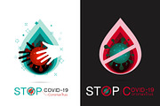 Stop Corona Virus Vector