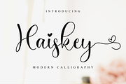Haiskey // Lovely Script Font
