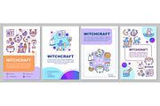 Witchcraft brochure template layout