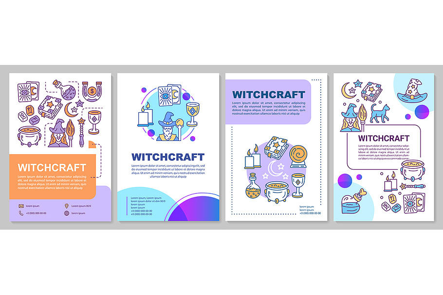 Witchcraft brochure template layout in Brochure Templates - product preview 8