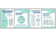 On demand economy brochure template