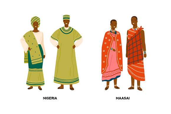 People in national costumes in Illustrations - product preview 10