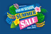 Summer Sale End Of Season Banner