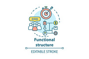 Functional corporate structure icon