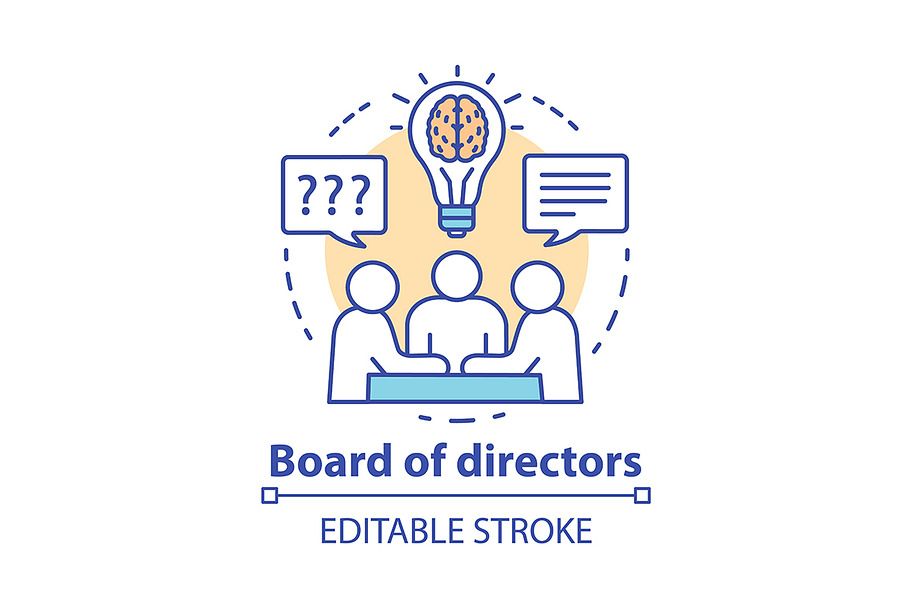 Board of directors concept icon