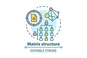 Matrix corporate structure icon