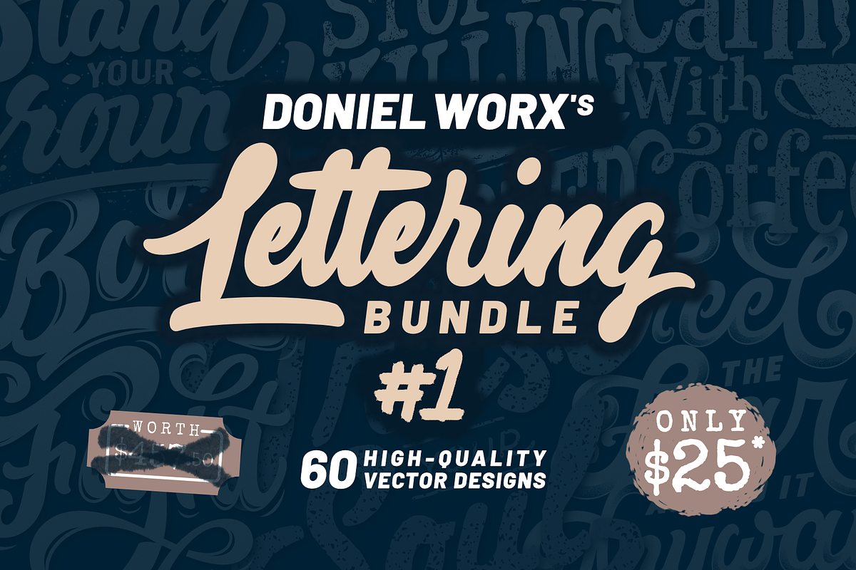Lettering Bundle, Vol. 1 in Illustrations - product preview 8