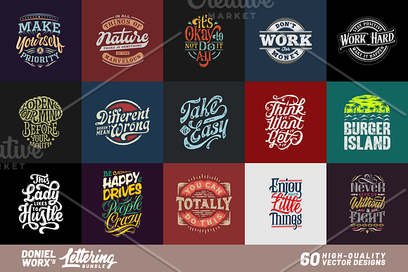 Lettering Bundle, Vol. 1 in Illustrations - product preview 2