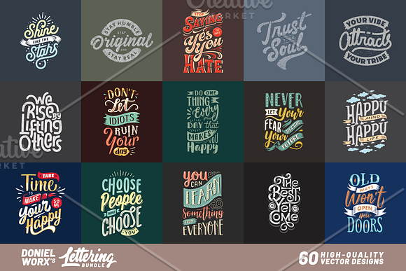 Lettering Bundle, Vol. 1 in Illustrations - product preview 4