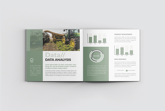 Agriculture Square Company Profile in Magazine Templates - product preview 2