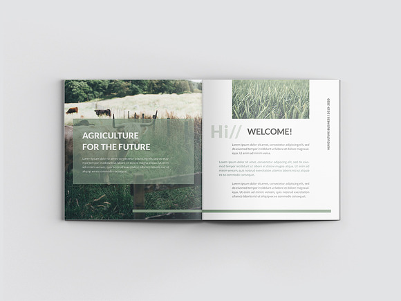 Agriculture Square Company Profile in Magazine Templates - product preview 3