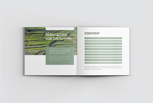 Agriculture Square Company Profile in Magazine Templates - product preview 6
