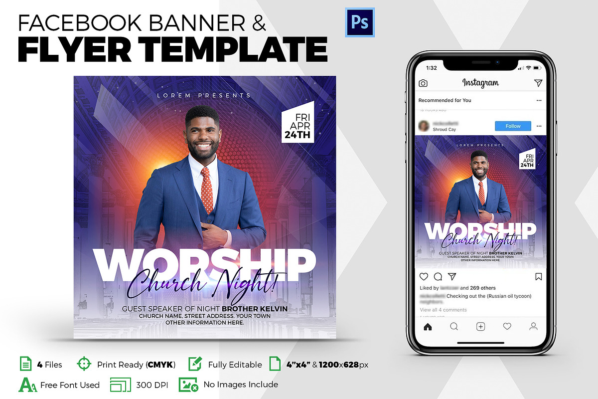 Church Flyer in Flyer Templates - product preview 8