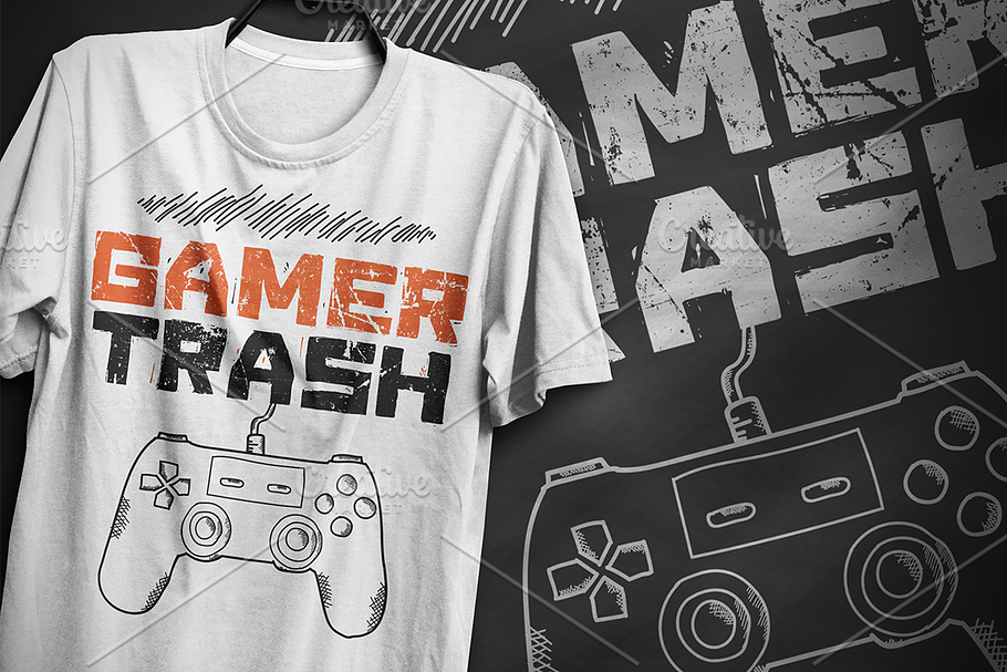 Gamer trash 2 - T-Shirt Design