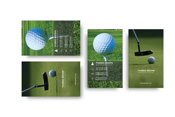 Golf Business Card Template
