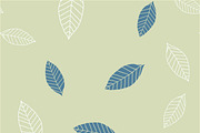 Seamless pattern leaves, vector