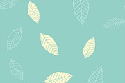 Seamless pattern with leaves, vector