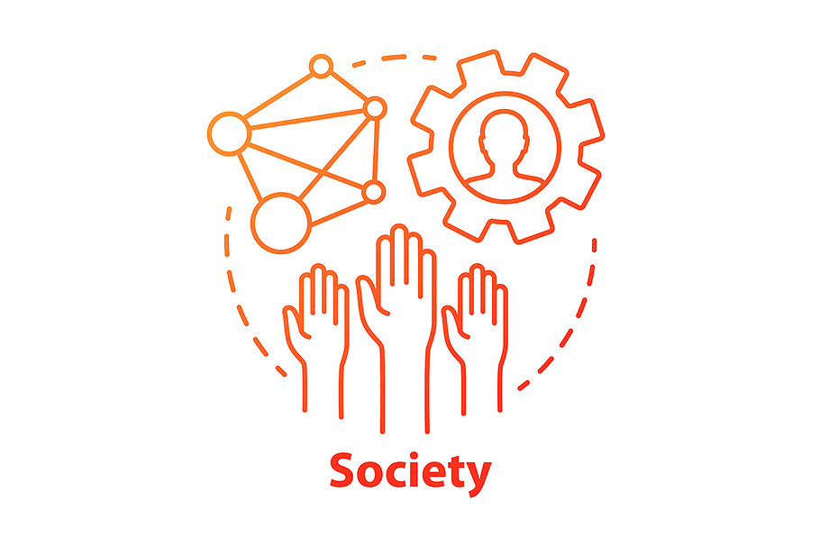Society concept icon in Icons - product preview 8