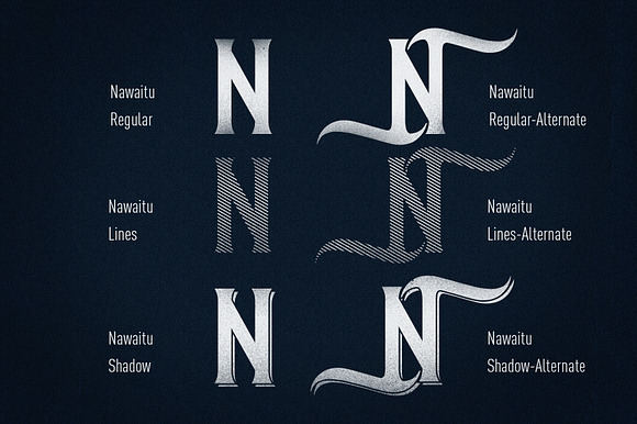 Nawaitu Typeface + in Display Fonts - product preview 1