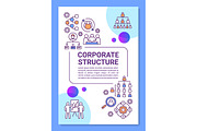 Corporate structure poster template